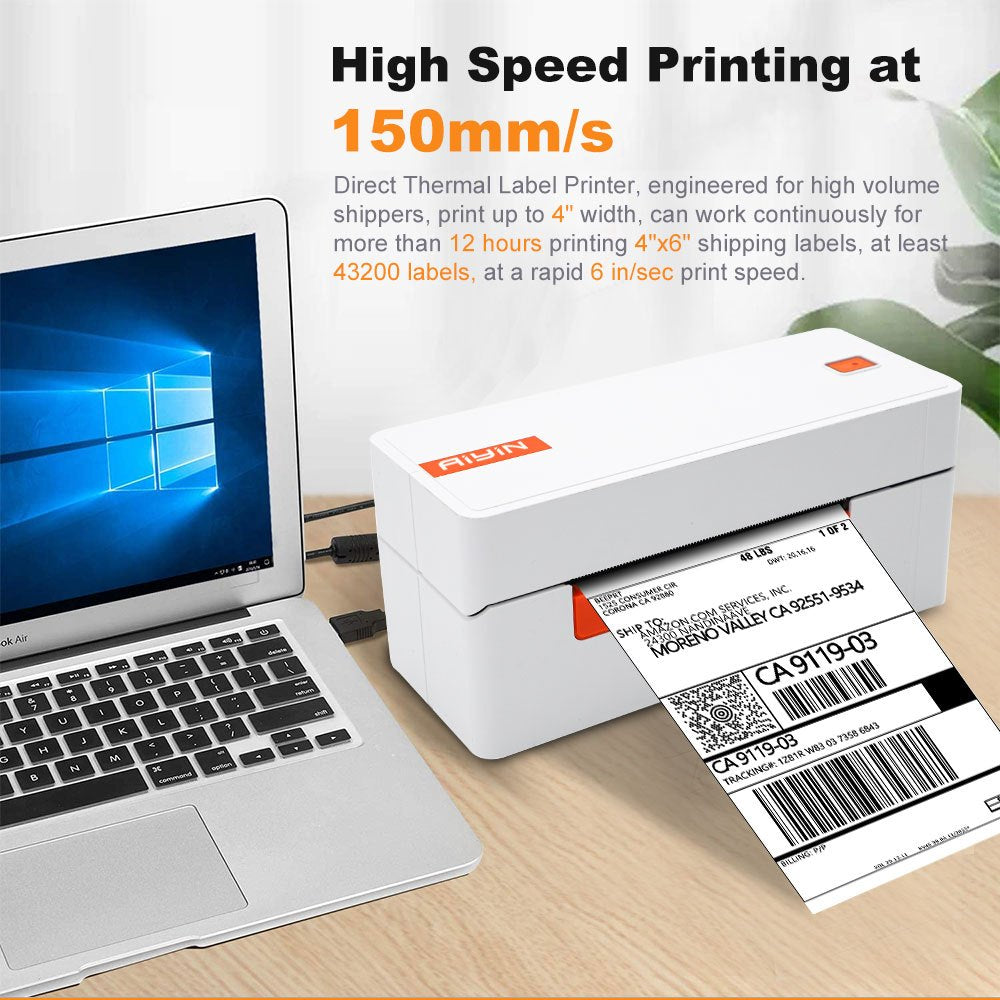 AiYin A81 Pro Printer Resi Pengiriman 110mm Online Shop 4 Inch Desktop Thermal Sticker Label Printer