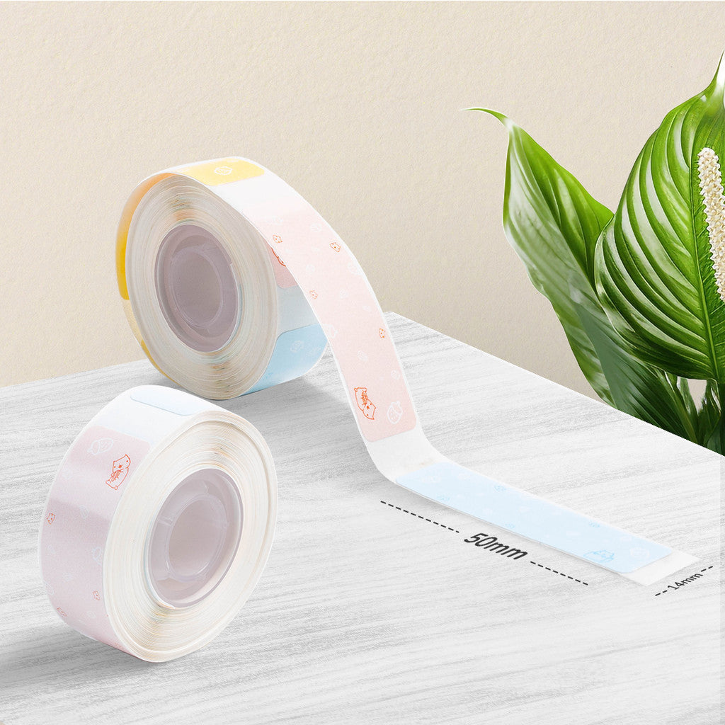 AiYin Sticker Thermal Paper 14mm x 50mm 1/2" x 1 7/8" 130pcs/Roll Self Adhesive Label Tape For AiYin D11