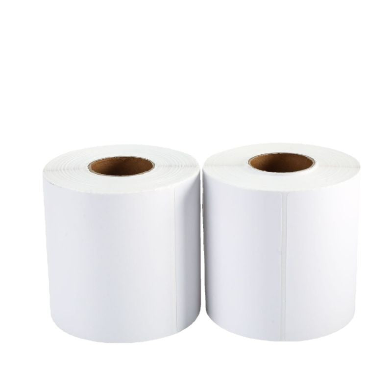 AiYin Thermal Paper 100mm x 150mm A6 500pcs/Roll Sticker Label Kertas Resi Shipping Label for ID240 AD240 E40 A81