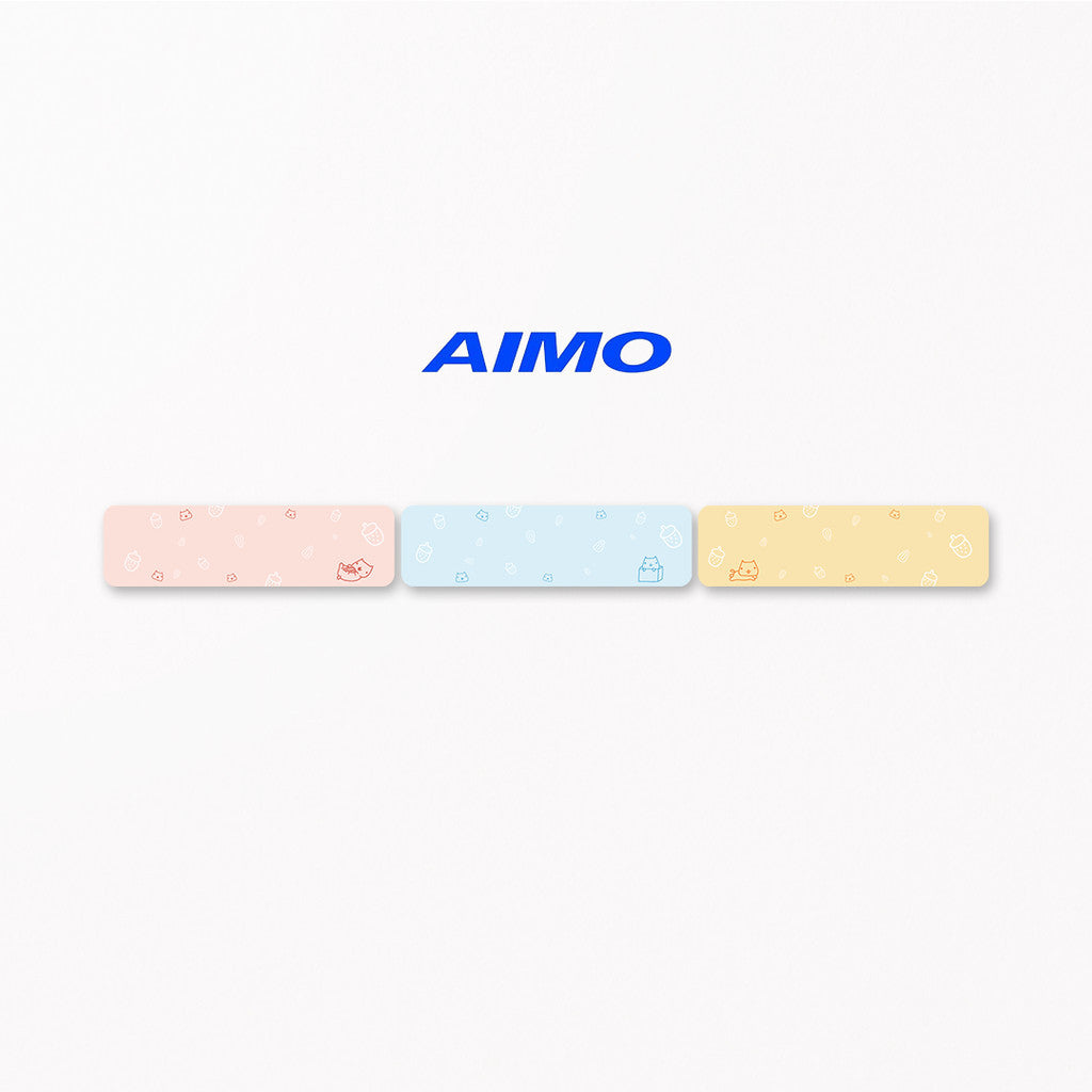 AIMO Sticker Thermal Paper 14mm X 50mm 1/2" X 1 7/8" Self-Adhesive Label Tape Compatible with AIMO D35