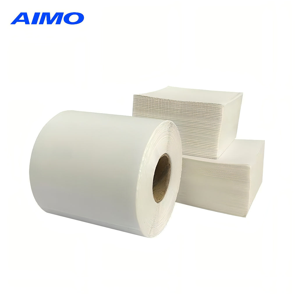 AIMO Thermal Paper 100 x 150mm A6 - 500 pcs - Sticker Label Kertas Resi Shipping Label Untuk AIMO D520 AM243