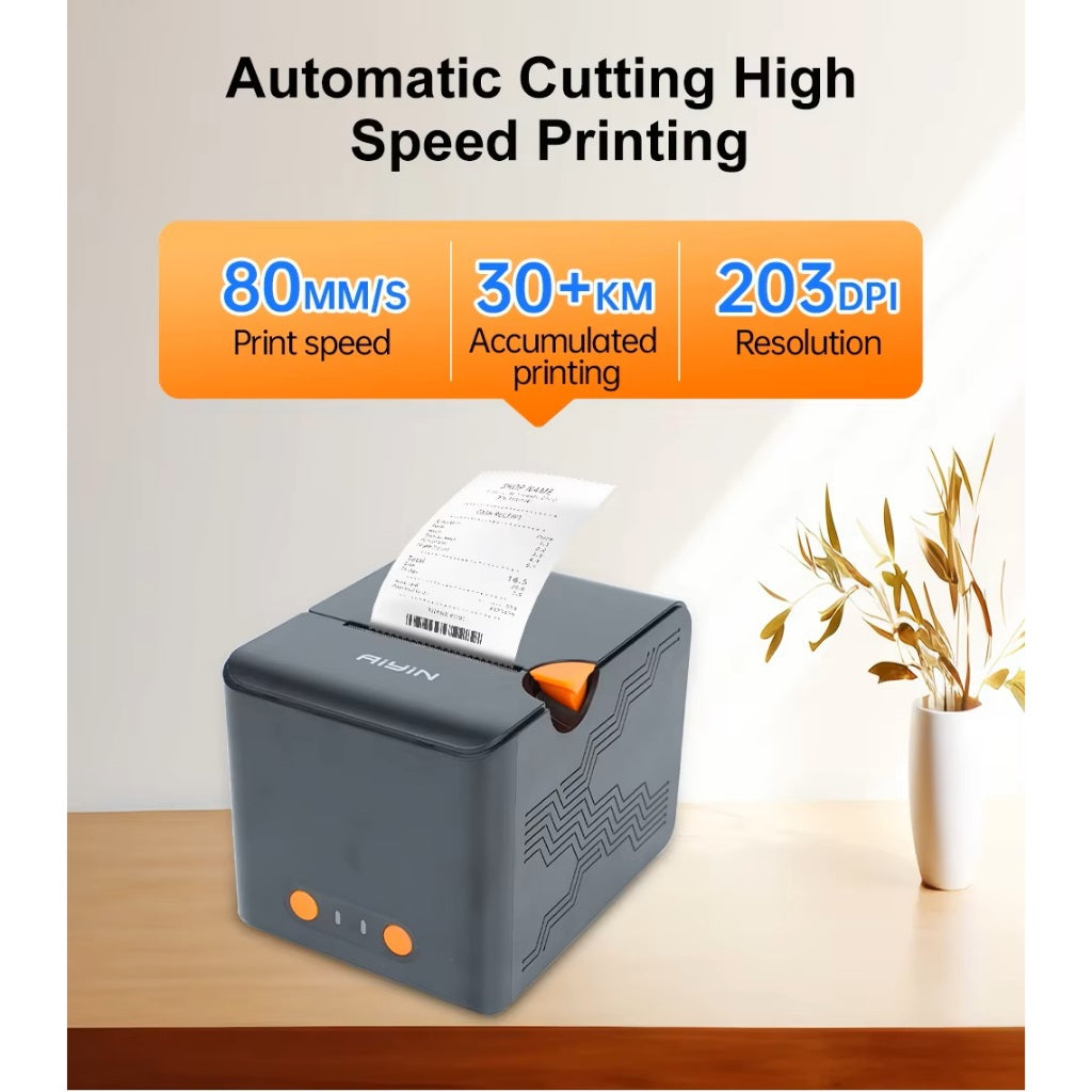 AiYin AN581 Printer Struk Dan Nota Kasir 58mm Thermal Label Receipt Printer
