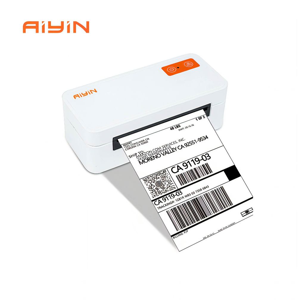 AiYin E40 Pro Printer Resi Pengiriman 110mm Online Shop 4 Inch Compact Thermal Sticker Label Printer