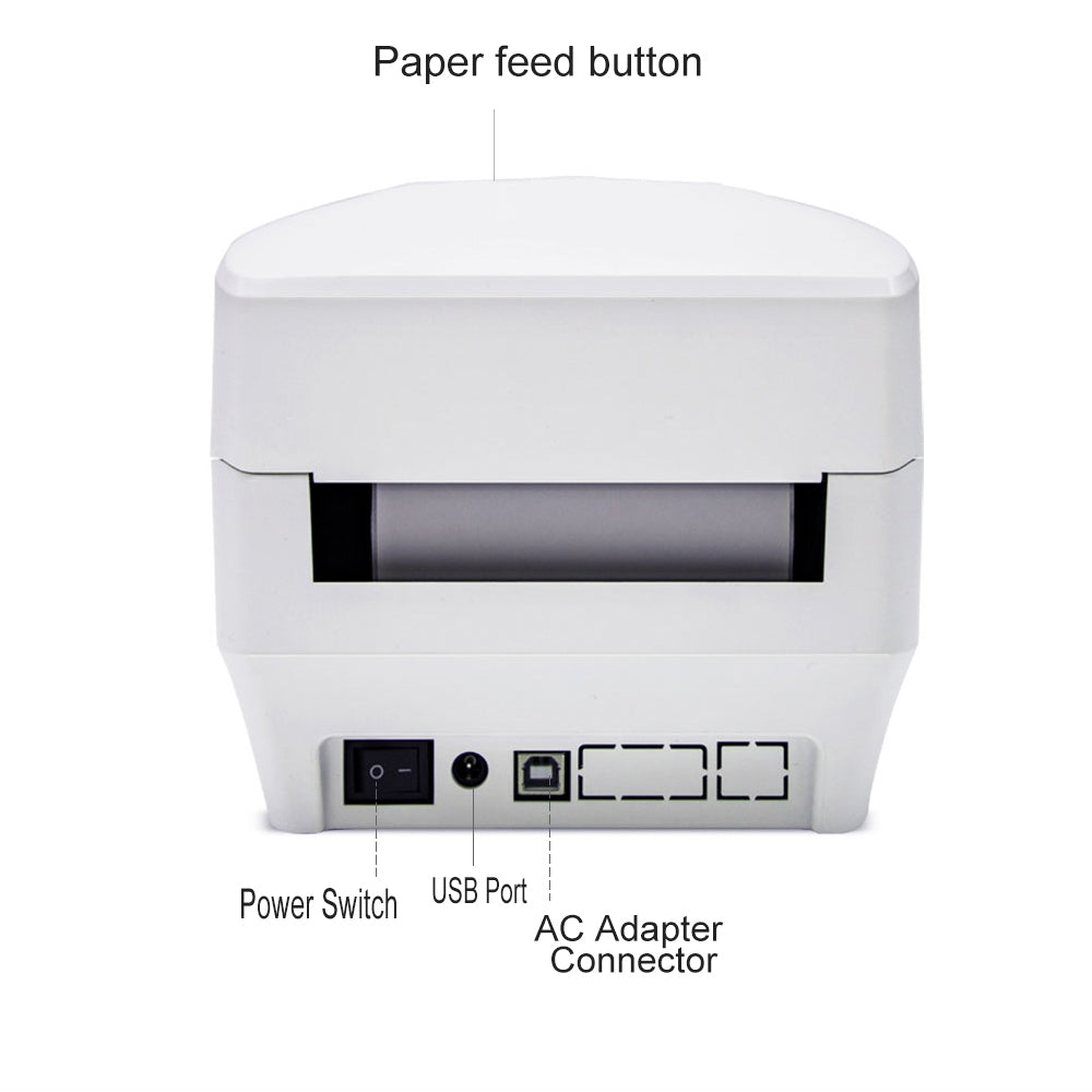 AiYin AD240 Pro Printer Resi Pengiriman 110mm Online Shop Industrial Grade Thermal Sticker Label Printer