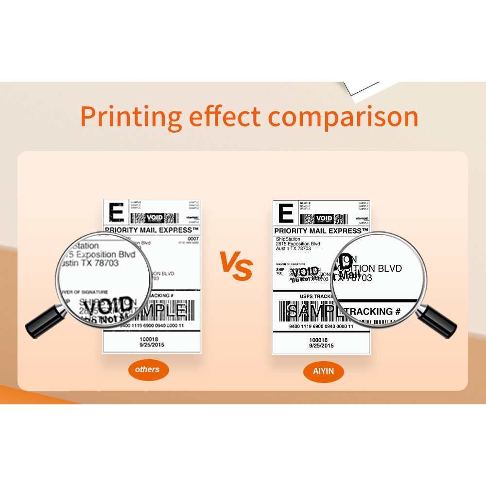 AiYin E40 Pro Printer Resi Pengiriman 110mm Online Shop 4 Inch Compact Thermal Sticker Label Printer