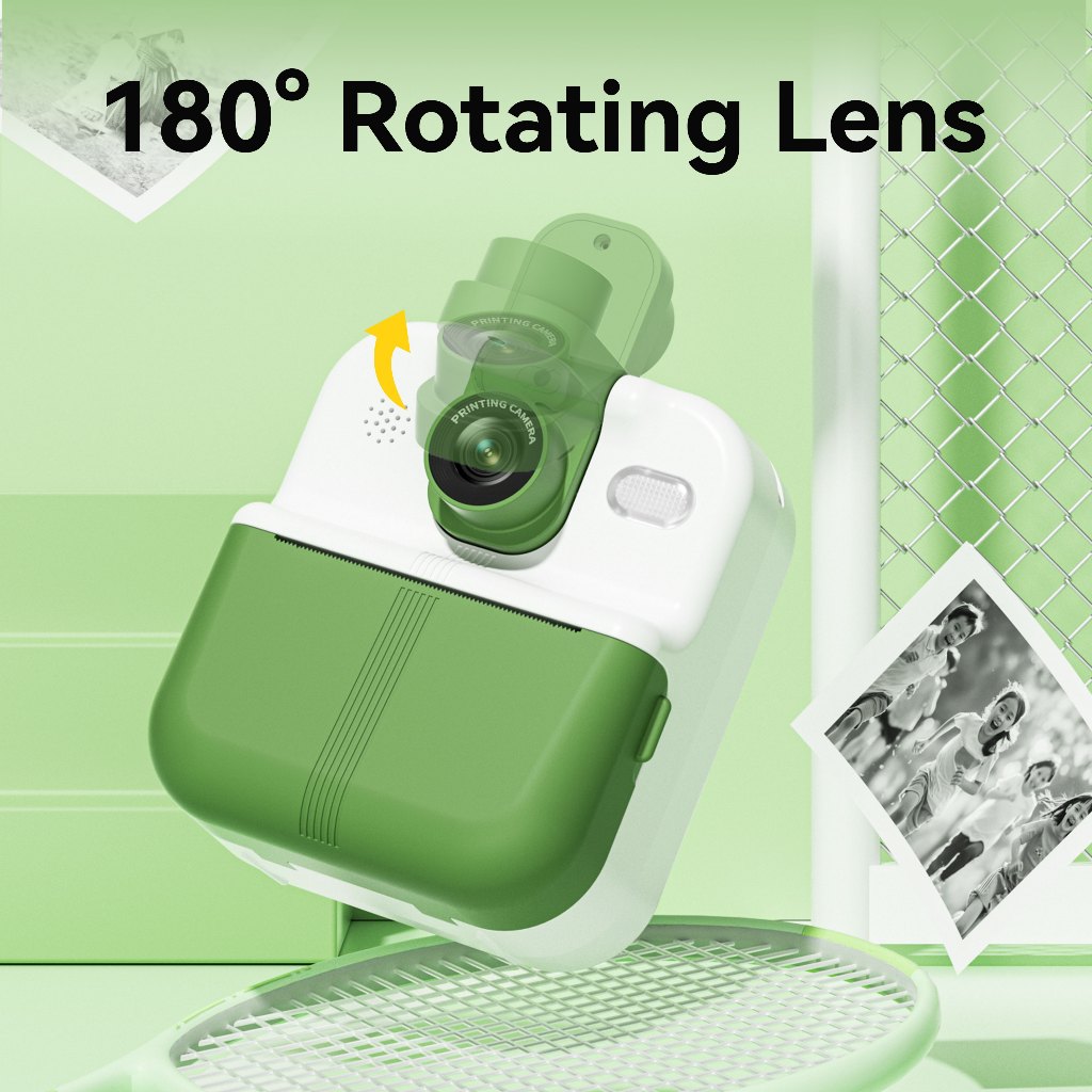 AIMO P02 Printing Photo Machine Printer Foto Mirip Polaroid Printer Foto Kertas Thermal Hitam Putih