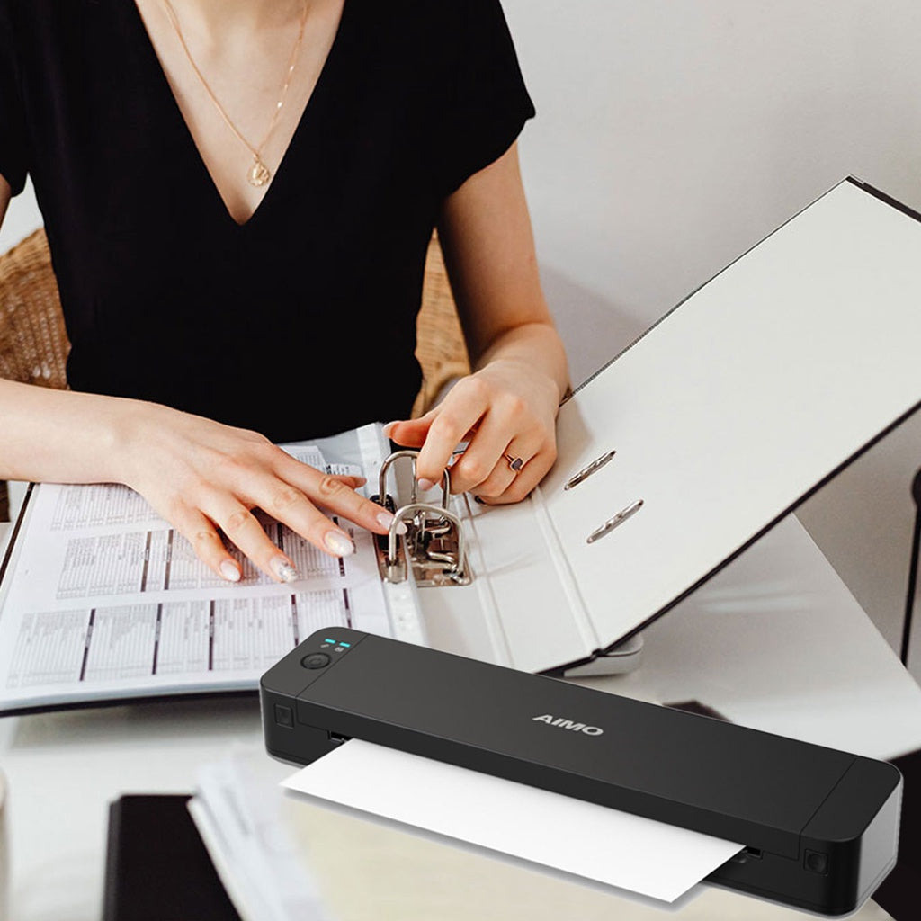 AIMO P832 Portable Thermal Printer A4/A5/B5/Letter HVS Compact Bisnis Printer Inkless Tanpa Tinta