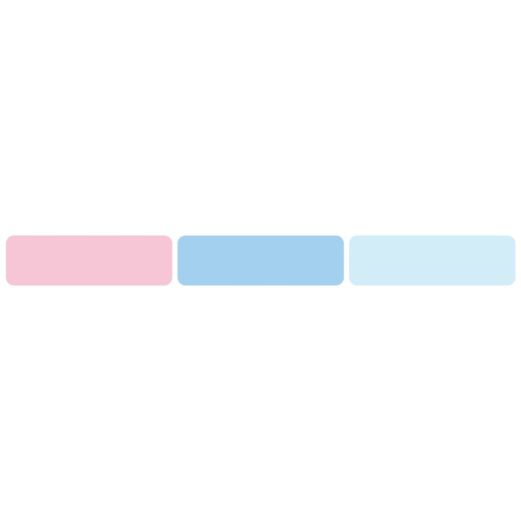 AIMO Sticker Thermal Paper 12mm X 40mm 3/8" X 1 1/2" Black On Pink, Blue, Light Blue Self-Adhsive Tape Compatible With AIMO D35