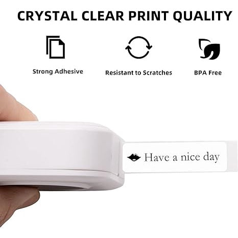 AIMO Sticker Thermal Paper 12mm X 40mm 3/8" X 1 1/2" 160 Labels/Roll D35 Thermal self-Adhesive Label