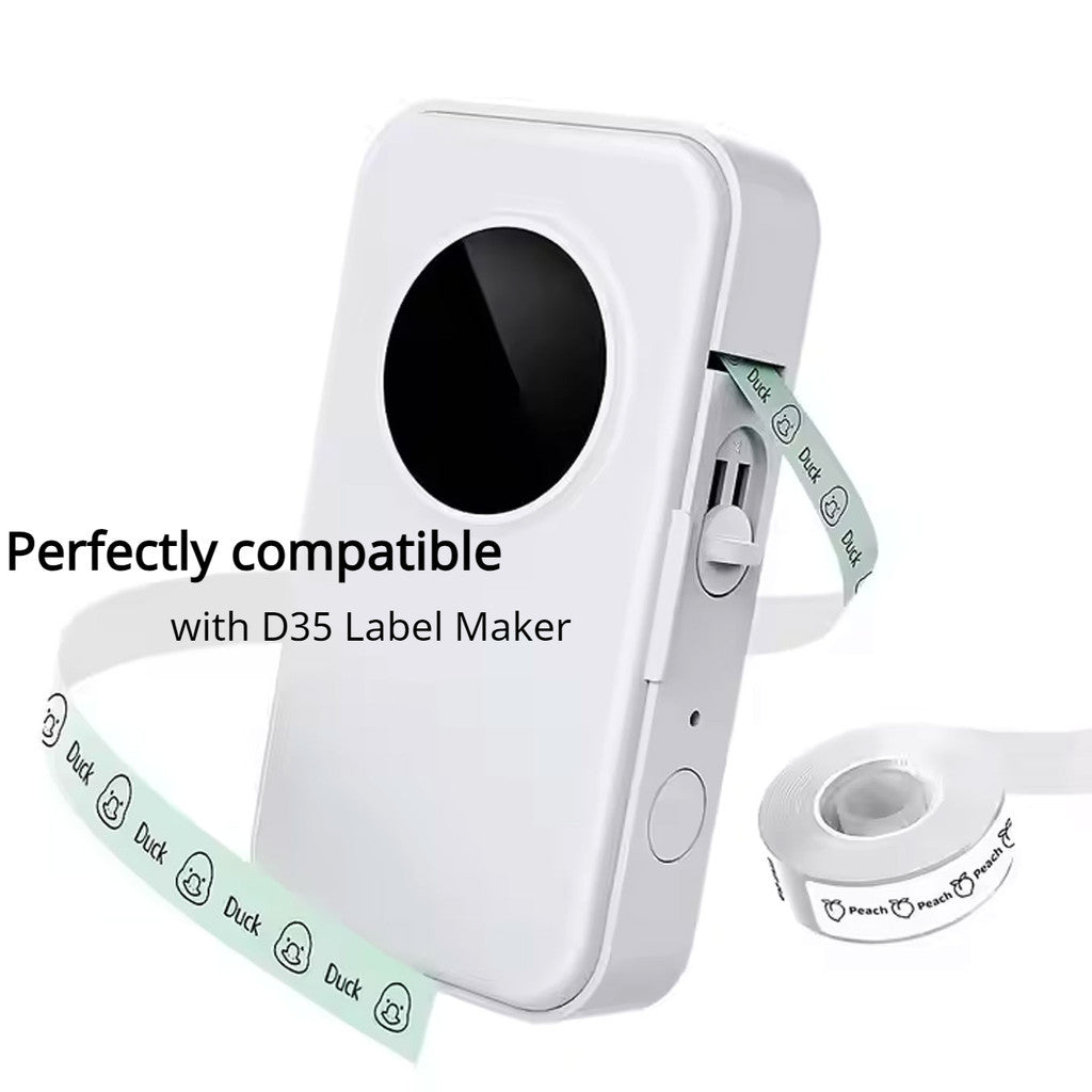 AIMO Sticker Thermal Paper 12mm X 40mm 3/8" X 1 1/2" 160 Labels/Roll D35 Thermal self-Adhesive Label