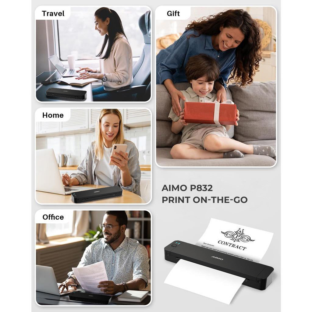 AIMO Refill P832 Thermal Transfer Ribbon Exclusive for AIMO P832 Portable Printer Refill Bukan Printer